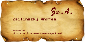 Zsilinszky Andrea névjegykártya